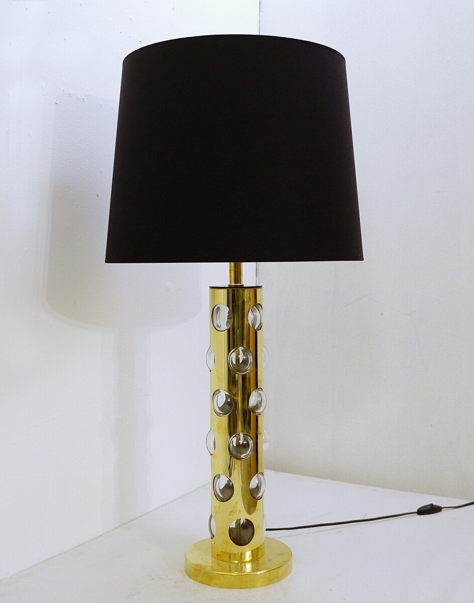 Italian Brass Table Lamp-photo-4