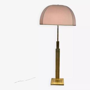 Art Deco Brass Floor Lamp