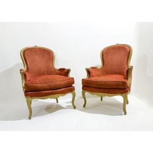 Paire De Fauteuils De Style Louis XV