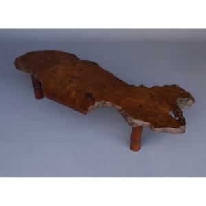 Bamboo And Wood Coffee Table From The Japanese Showa Period