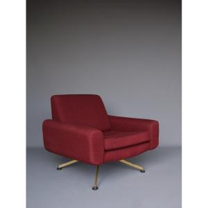 Mid-century Italian Brown Armchair, 1960s