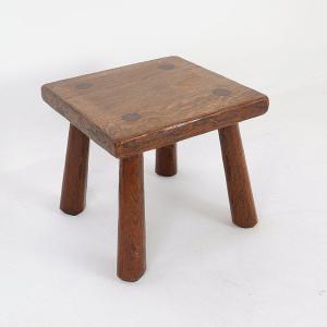 Vintage Brutalist Side Table Or Stool, 1960s