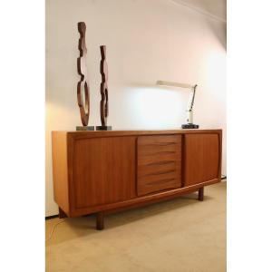 Scandinavian Sideboard Design Johannes Andersen Edition Dyrlund, Denmark Circa 1970.