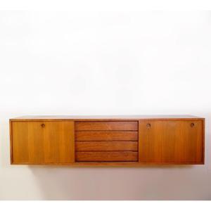 Longue commode murale - 1970