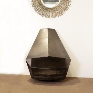 Wall-mounted Fireplace By Don Bar - 1970s