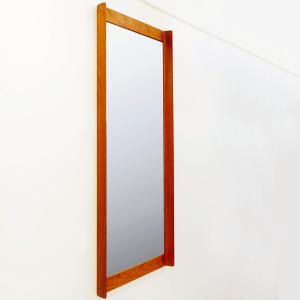 Miroir scandinave mid century dans le style d'Aksel Kjærgaard - années 1960
