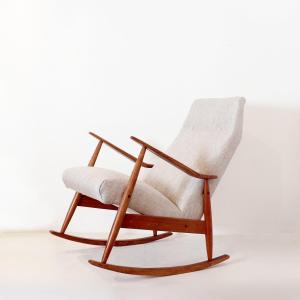 Rocking chair danois mid century 