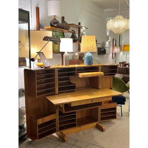 Bureau repliable "Magic Box" Mummenthaler & Meier, Suisse, 1950s