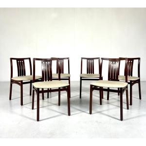 Set Of 6 Mid-century Chairs, Italy, 1960s