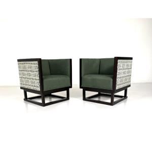 Paire de fauteuils par Josef Hoffman pour Wittman, Secession viennoise