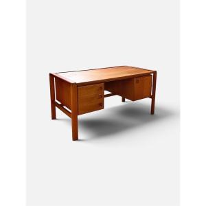 Bureau en teck scandinave par H.P. Hansen, Danemark, 1960s