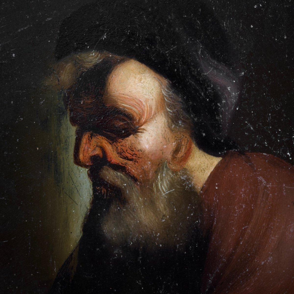 C.w.e. Dietrich Said Dietricy (?) Pair Of Male Portraits, German School 18th Century-photo-6