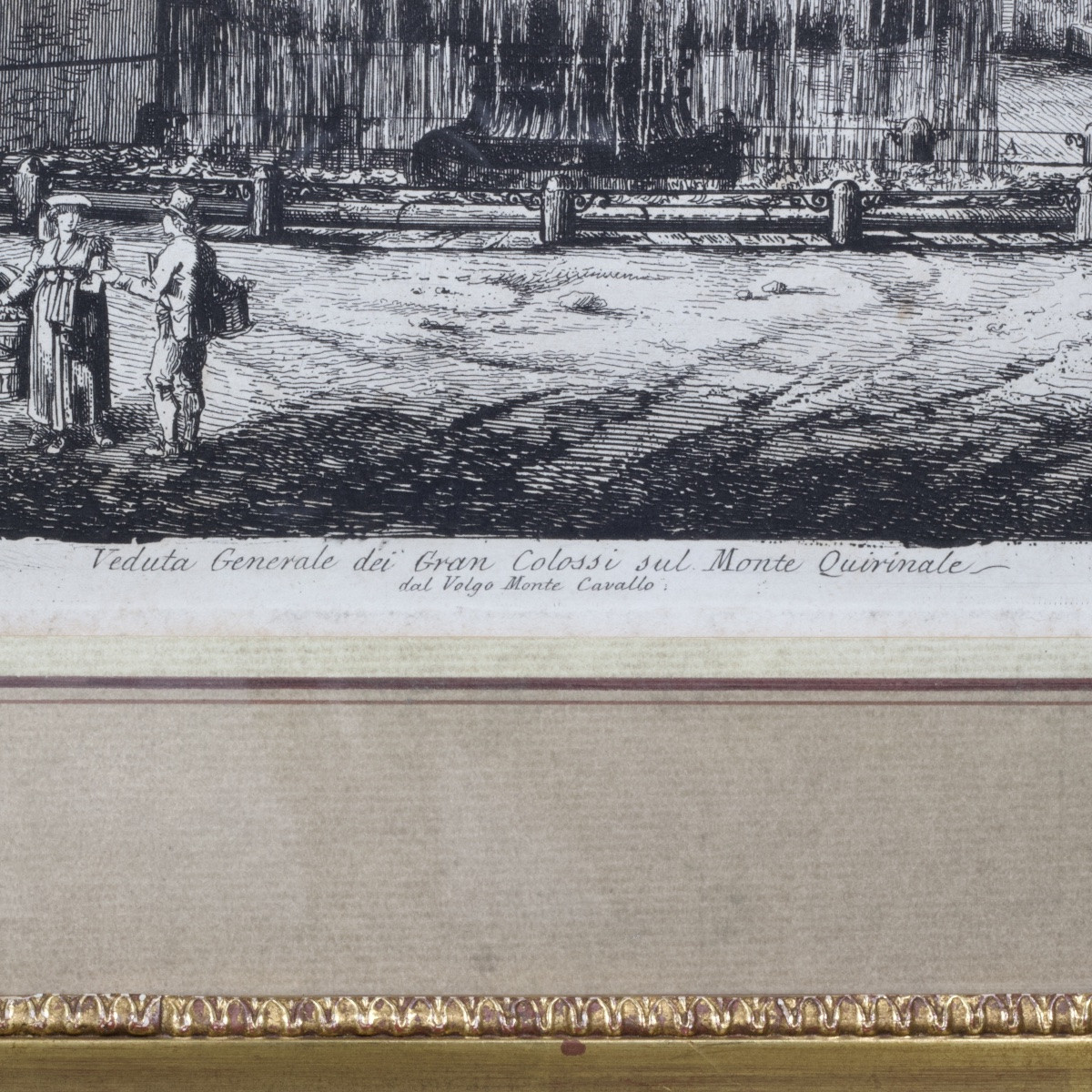 Luigi Rossini, Vue ces colosses du Quirinal, Antichità Romane, taille-douce, Rome, 1819-photo-7