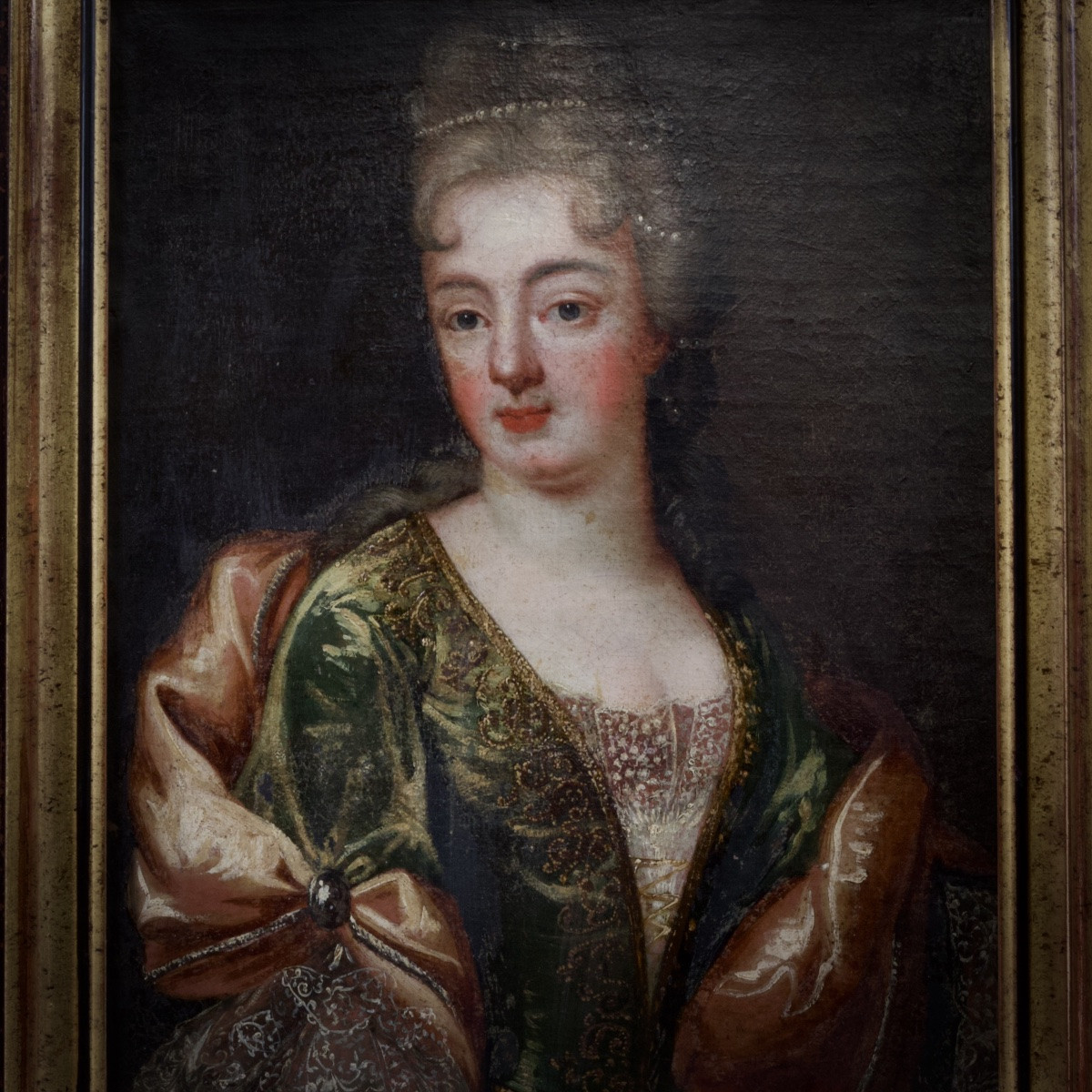 Entourage de Pierre Gobert, Portrait présumé de la princesse de Conti, HST, c. 1710-photo-2