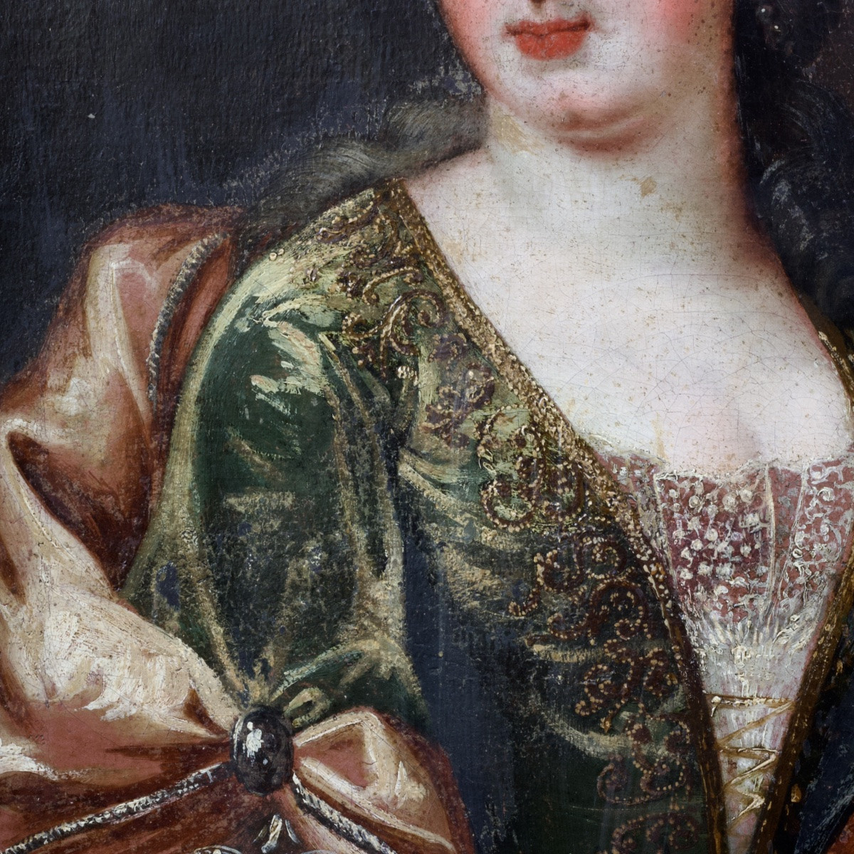 Entourage de Pierre Gobert, Portrait présumé de la princesse de Conti, HST, c. 1710-photo-3
