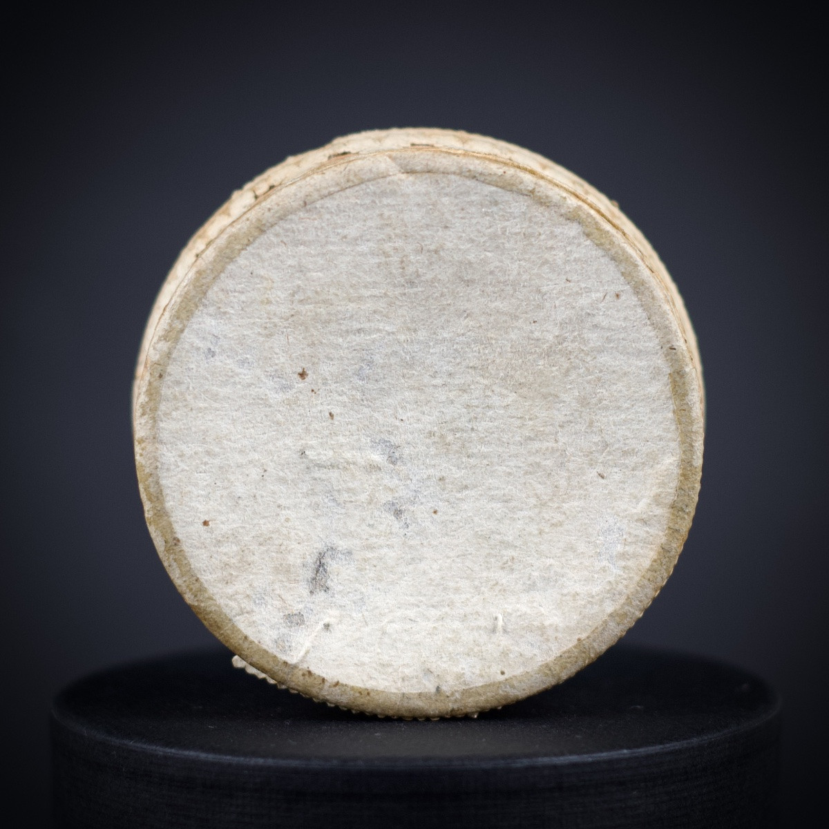 Small Lady's Box In Boiled Cardboard, Curved Glass And Artificial Flowers, 19th Century-photo-2