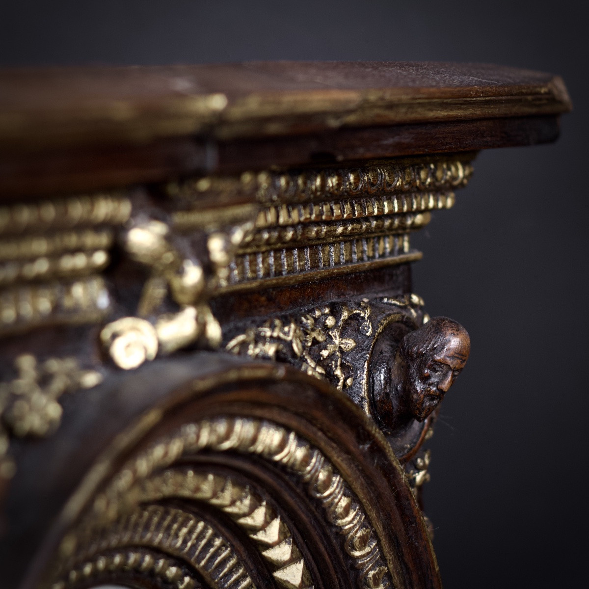 Aedicule Frame, Carved Wood, In The Style Of The Quattrocento/15th Century, Italy, 19th Century-photo-4