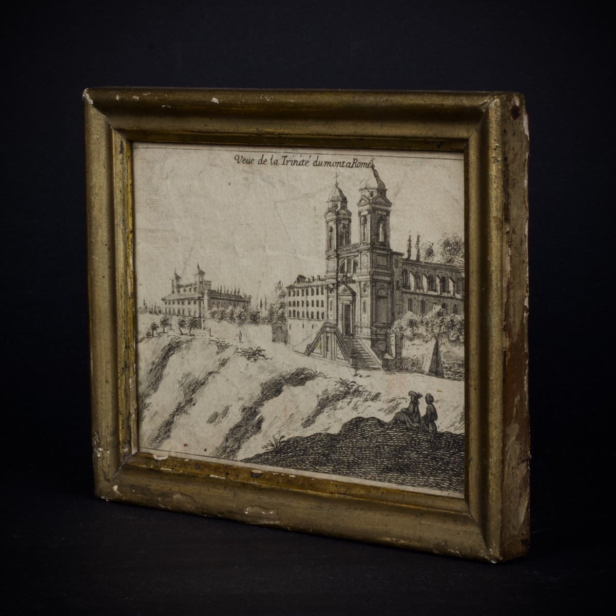 Israel Silvestre (after), View Of The Trinità Dei Monti Church In Rome (and Villa Medici)-photo-3