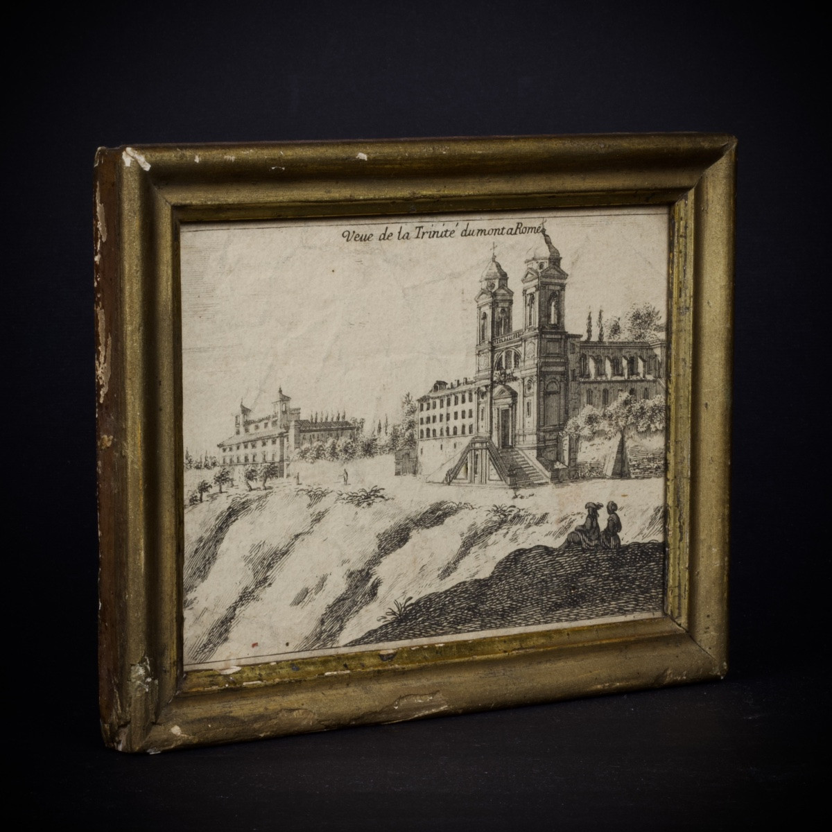 Israel Silvestre (after), View Of The Trinità Dei Monti Church In Rome (and Villa Medici)-photo-4