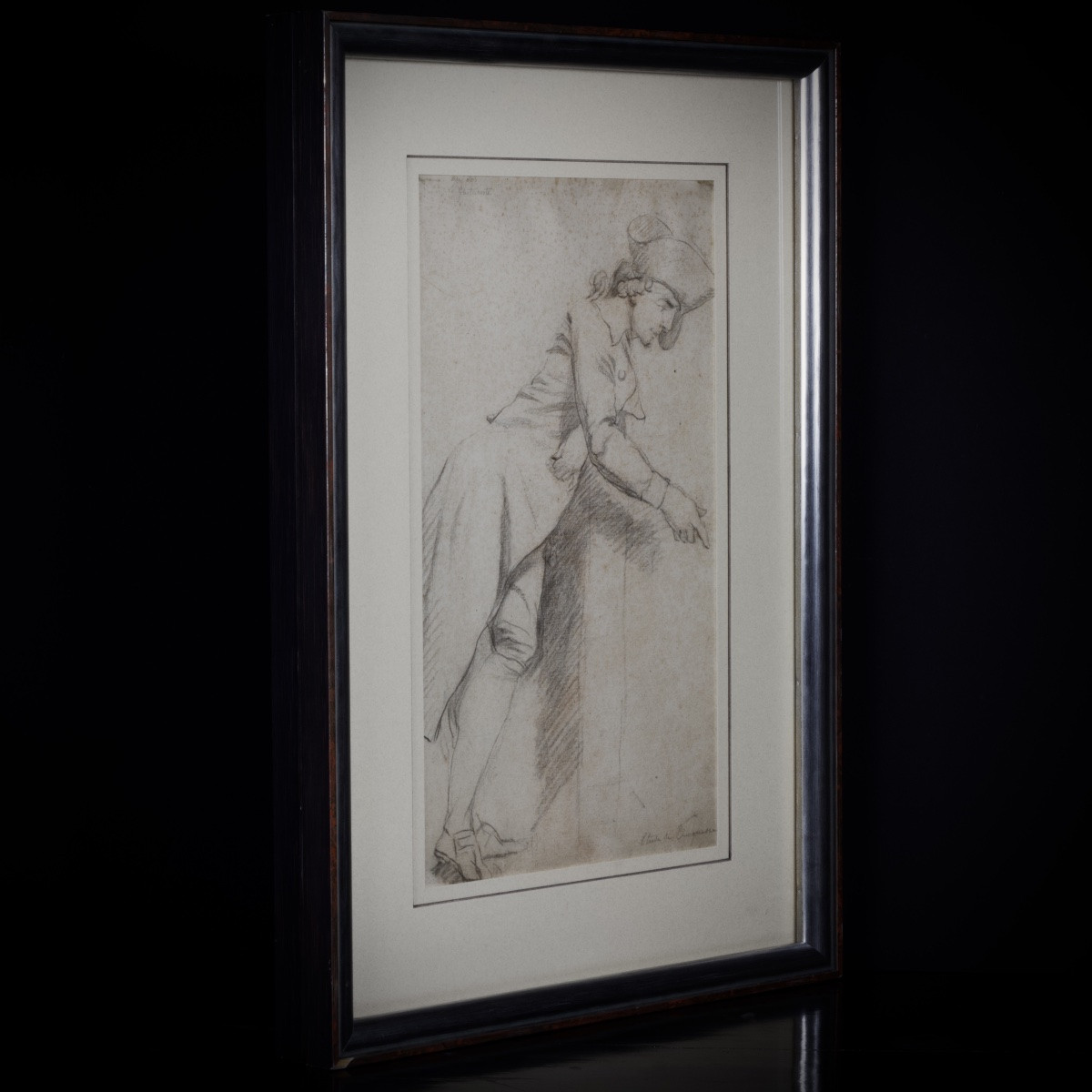 French School, Two Full-length Figures, Double-sided, In The Style Of Watteau, 18th Century -photo-3
