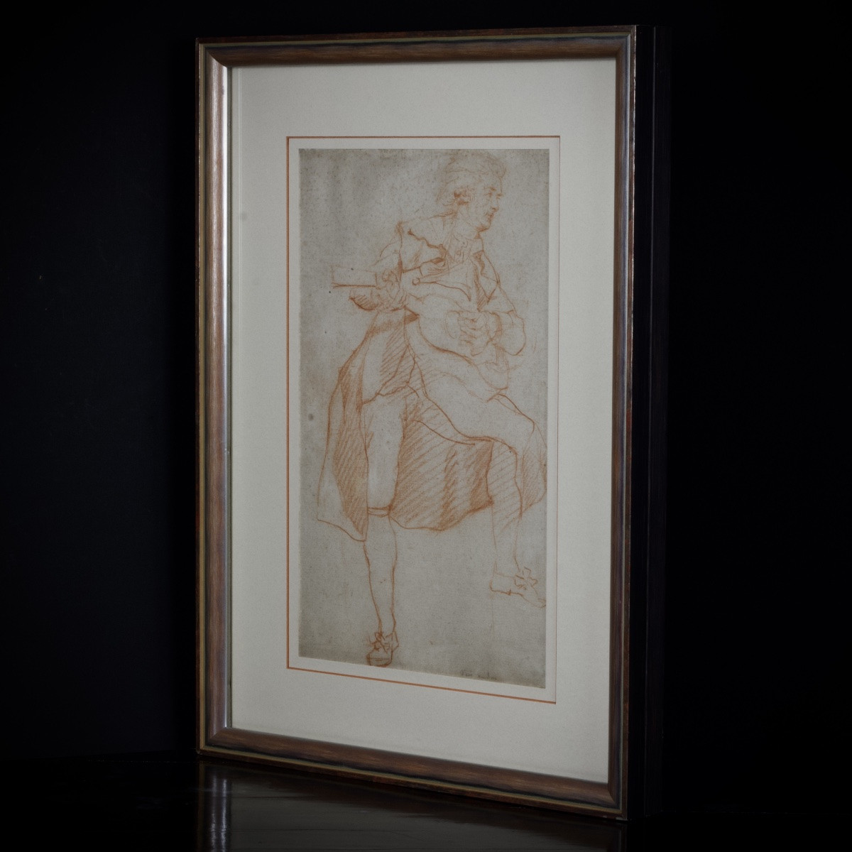 French School, Two Full-length Figures, Double-sided, In The Style Of Watteau, 18th Century -photo-4