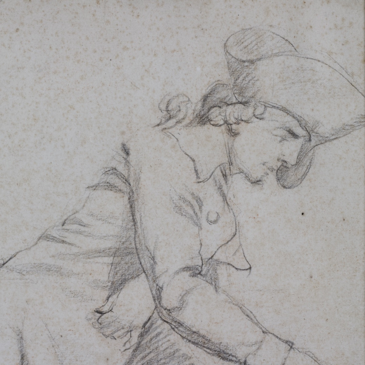 French School, Two Full-length Figures, Double-sided, In The Style Of Watteau, 18th Century -photo-2