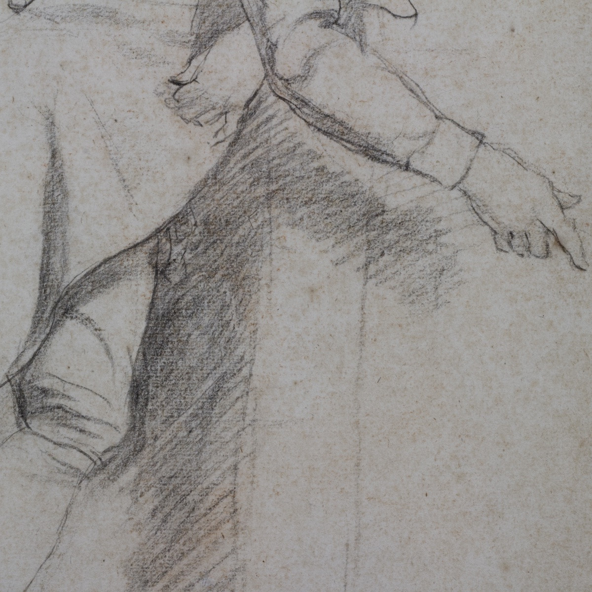 French School, Two Full-length Figures, Double-sided, In The Style Of Watteau, 18th Century -photo-4