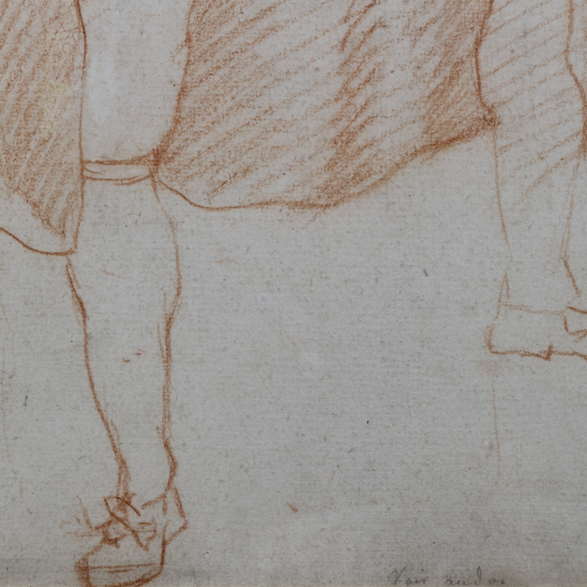 French School, Two Full-length Figures, Double-sided, In The Style Of Watteau, 18th Century -photo-7