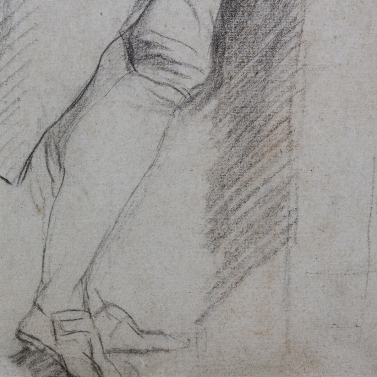 French School, Two Full-length Figures, Double-sided, In The Style Of Watteau, 18th Century -photo-8