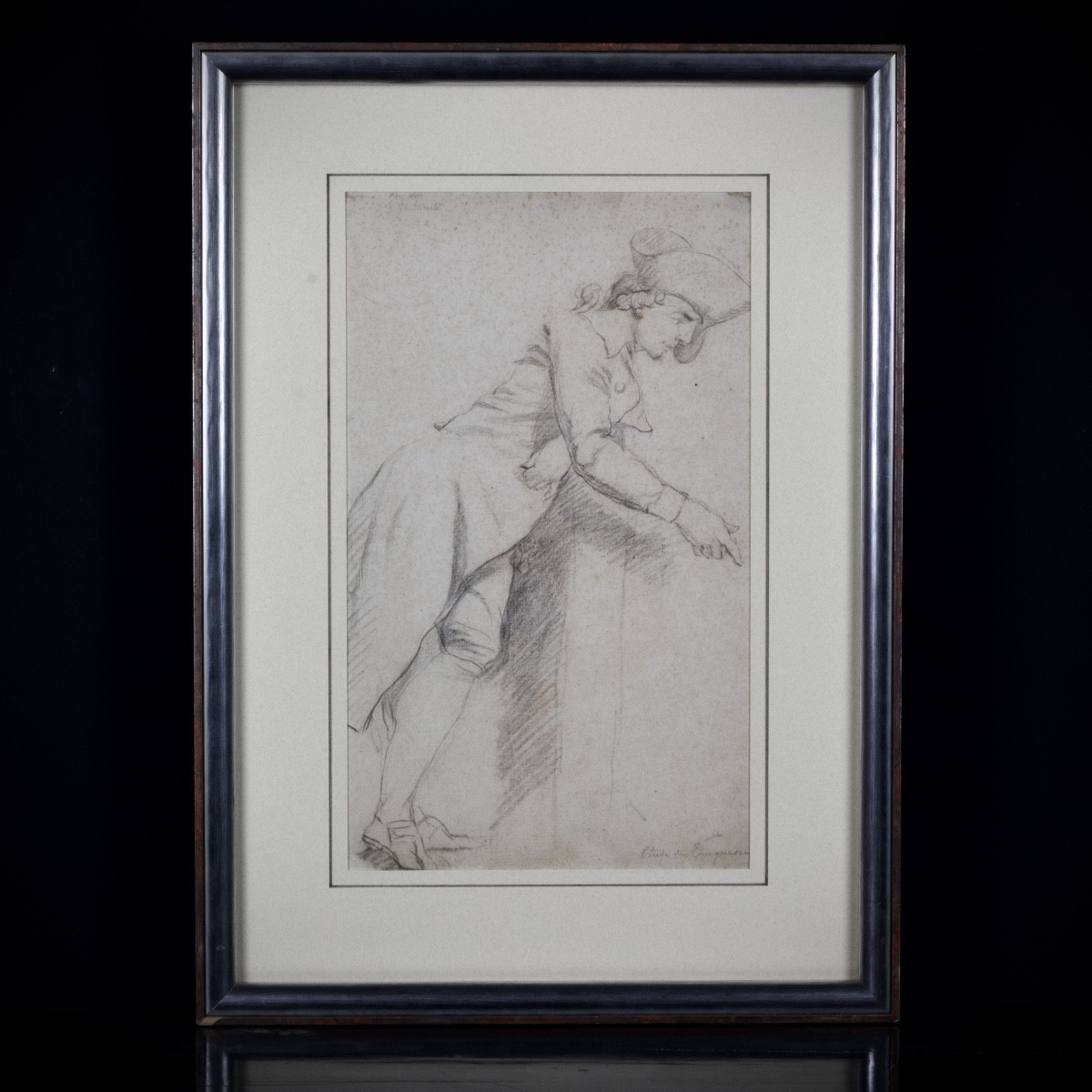 French School, Two Full-length Figures, Double-sided, In The Style Of Watteau, 18th Century 