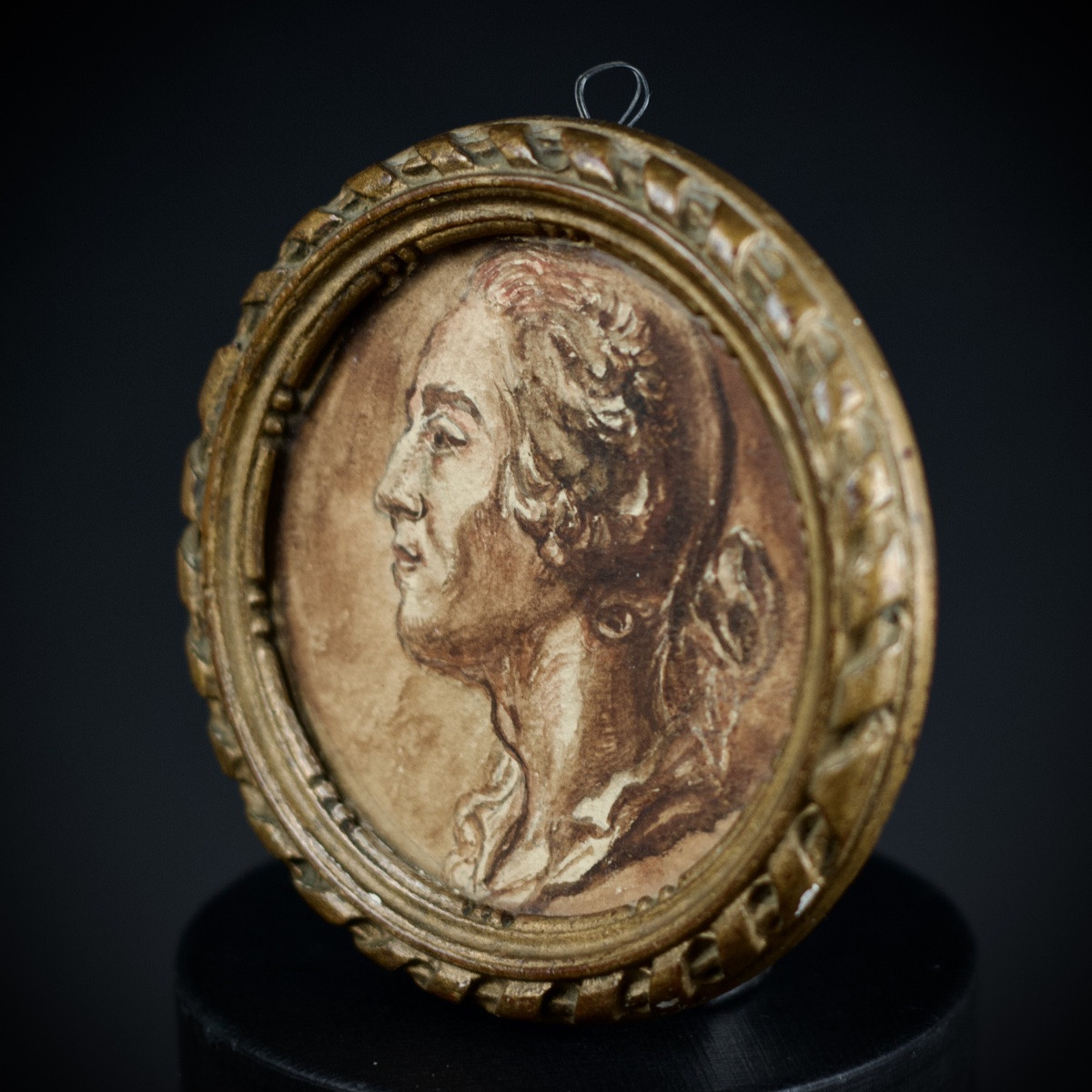 Portrait In The Style Of A Medal, Louis XV (?), Dlg Jean-baptiste Nini, Late 18th/early 19th Century-photo-4