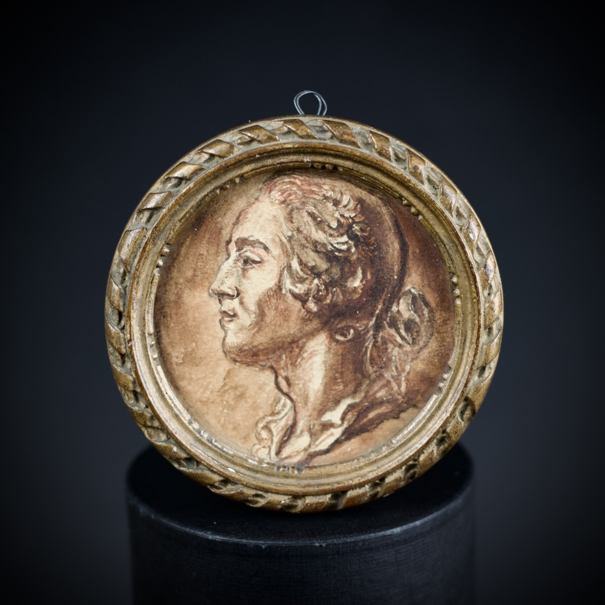 Portrait In The Style Of A Medal, Louis XV (?), Dlg Jean-baptiste Nini, Late 18th/early 19th Century-photo-1