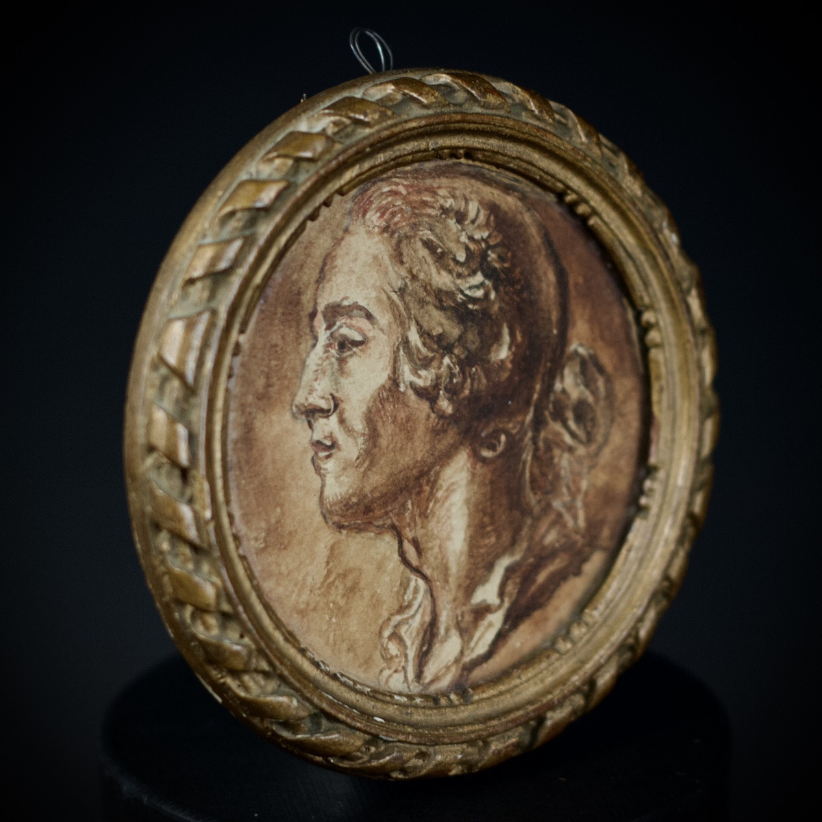 Portrait In The Style Of A Medal, Louis XV (?), Dlg Jean-baptiste Nini, Late 18th/early 19th Century-photo-2