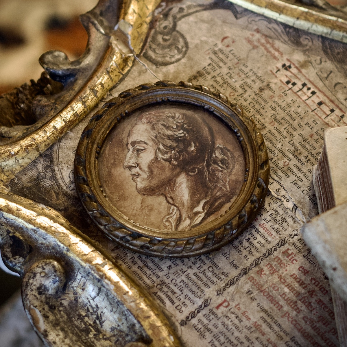 Portrait In The Style Of A Medal, Louis XV (?), Dlg Jean-baptiste Nini, Late 18th/early 19th Century-photo-3