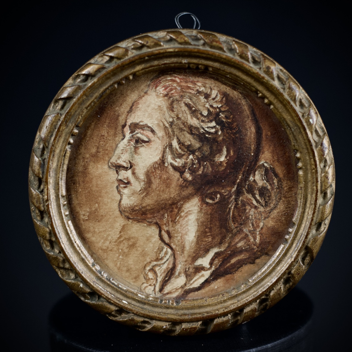 Portrait In The Style Of A Medal, Louis XV (?), Dlg Jean-baptiste Nini, Late 18th/early 19th Century