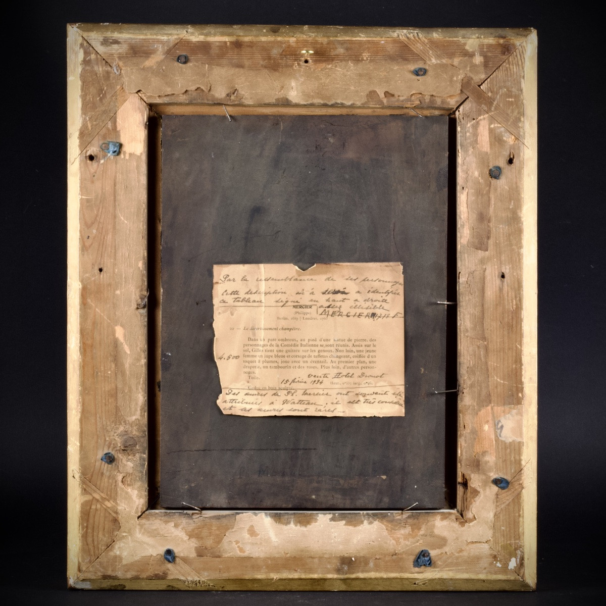 French School After Watteau, Characters From The Commedia Dell'arte, Oil On Panel, 19th Century-photo-2