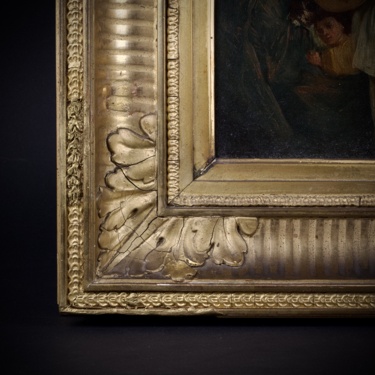 French School After Watteau, Characters From The Commedia Dell'arte, Oil On Panel, 19th Century-photo-4