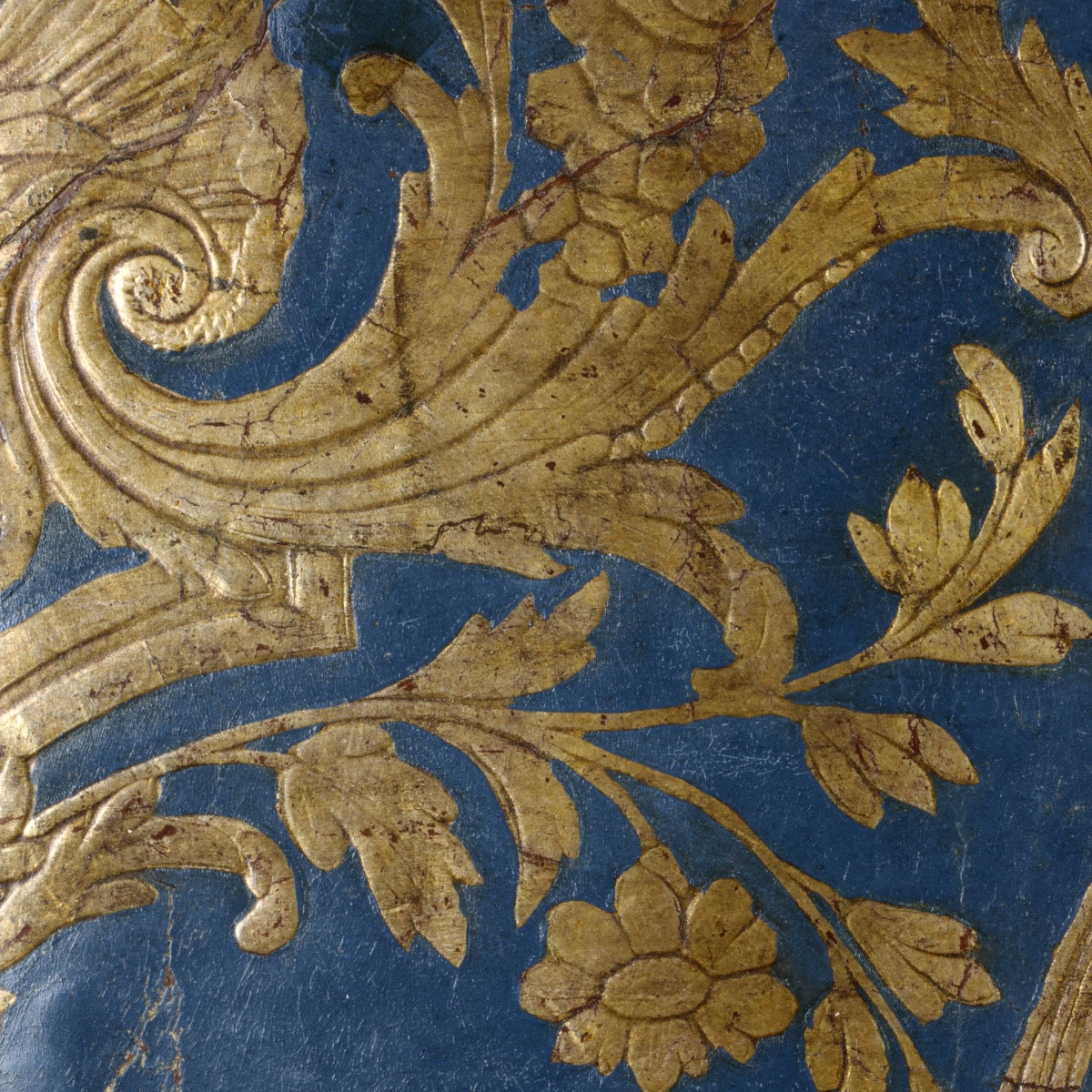 Cuir doré et gaufré au dragon, décor rocaille, Pays-Bas du Nord, 3e quart du XVIIIe siècle-photo-4