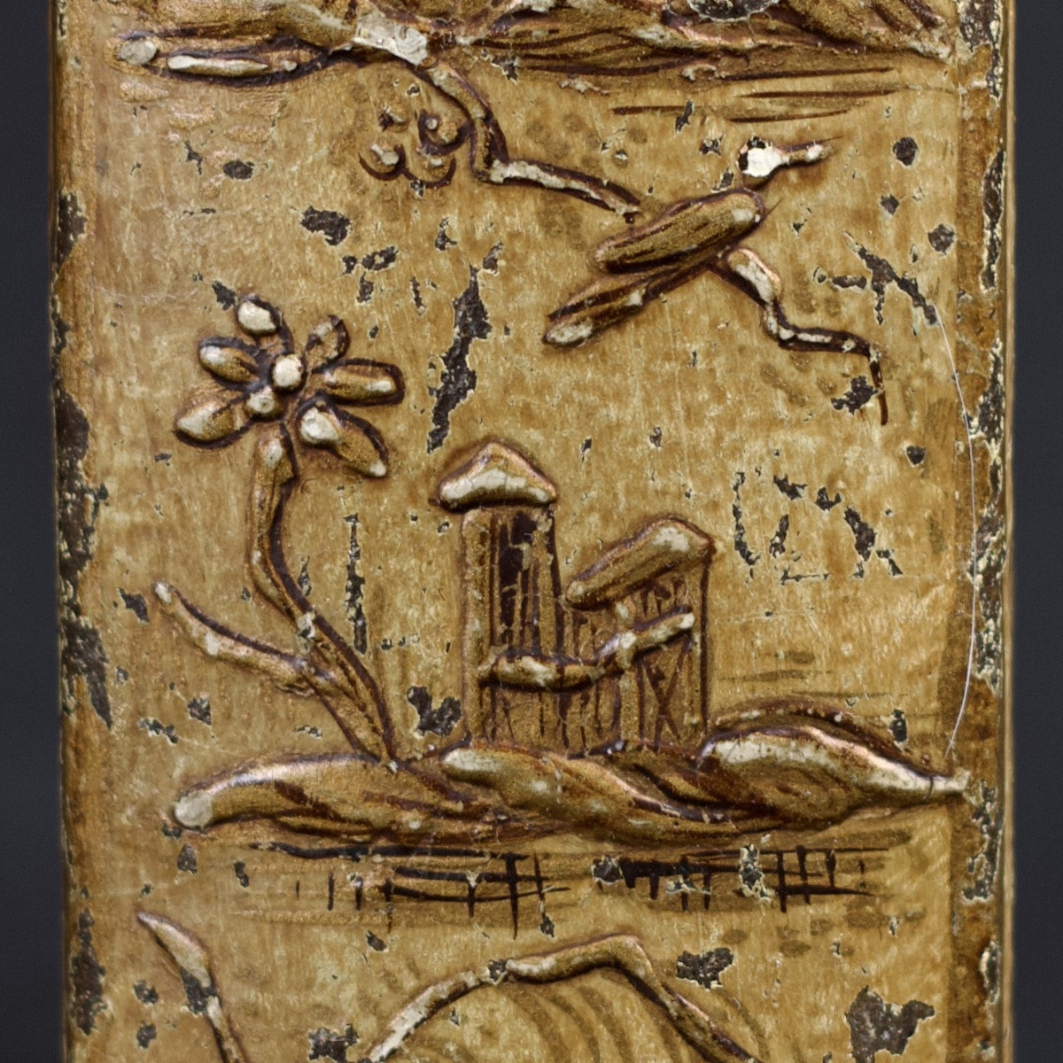 A Martin Varnish Spectacle Case Decorated With Chinoiserie, Pagodas And Figures, 18th Century-photo-7