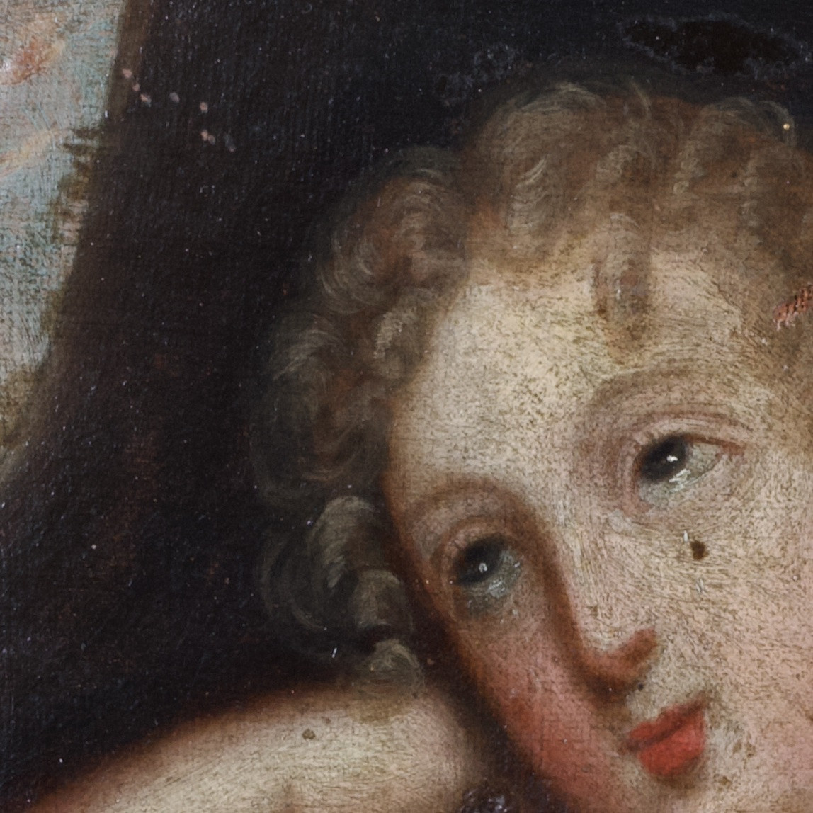 École française d'après Mignard, Madame de Ludres en Marie-Madeleine, huile sur toile, c. 1700-photo-2