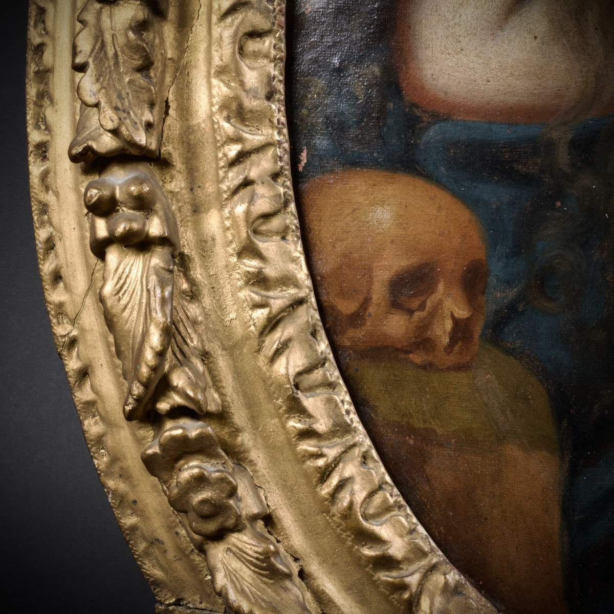 École française d'après Mignard, Madame de Ludres en Marie-Madeleine, huile sur toile, c. 1700-photo-5