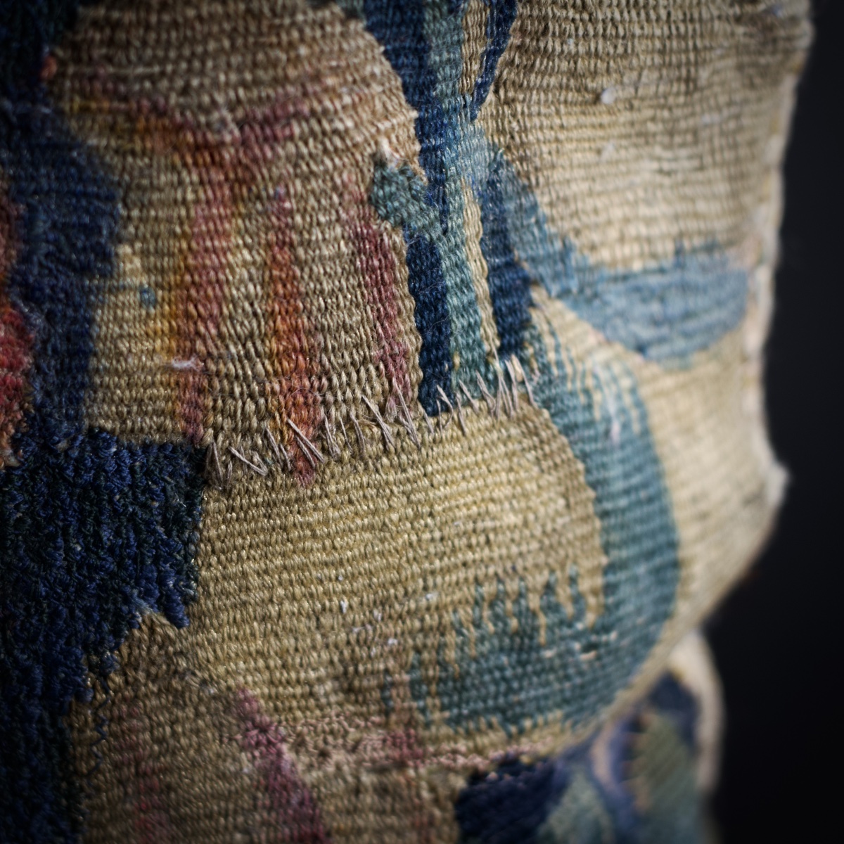 Large Decorative Cushion, 18th-century Aubusson Tapestry-photo-2