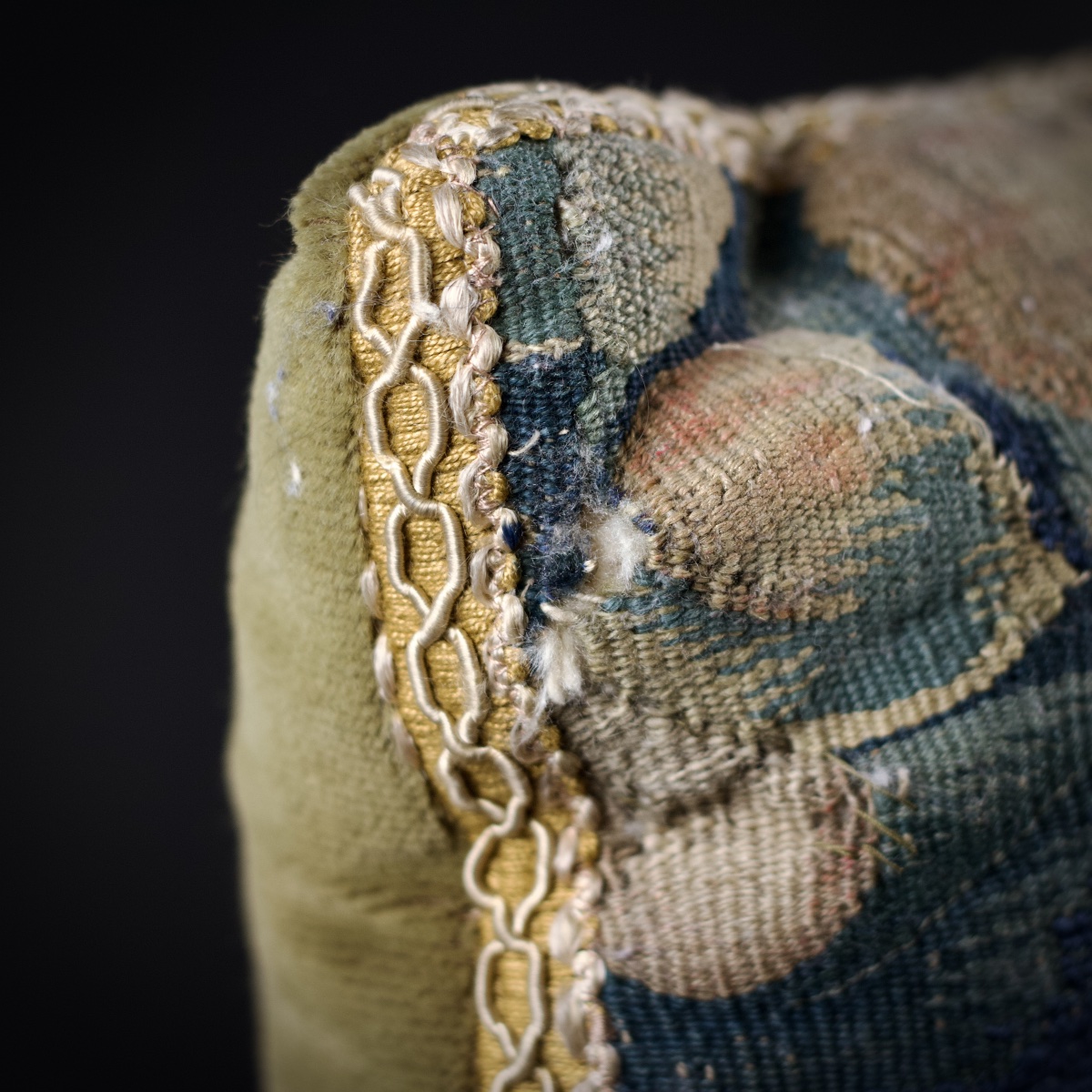 Large Decorative Cushion, 18th-century Aubusson Tapestry-photo-6