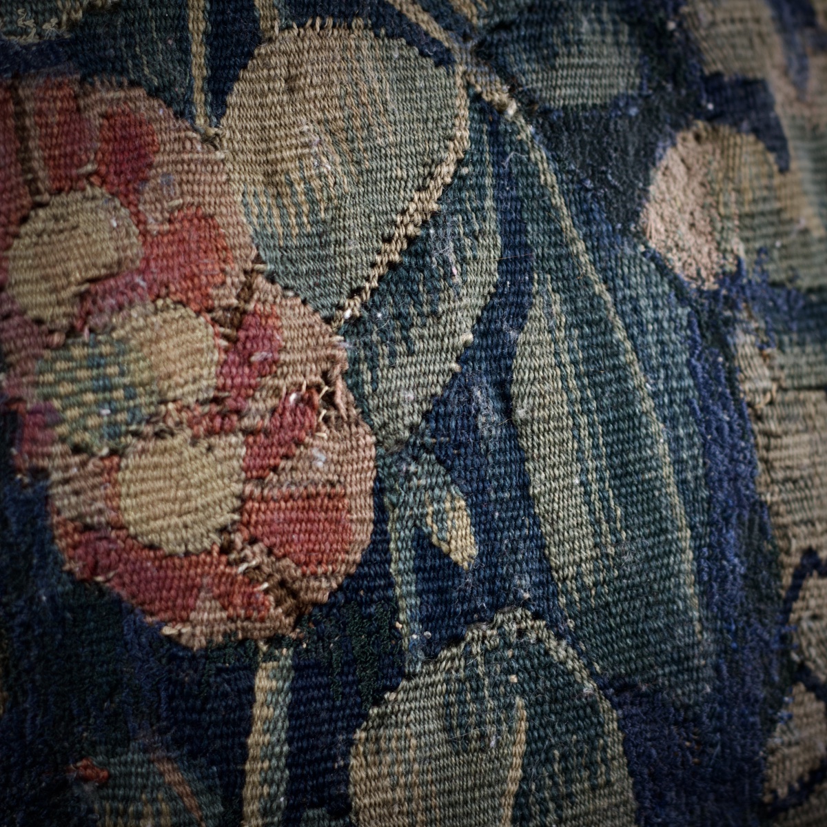 Large Decorative Cushion, 18th-century Aubusson Tapestry-photo-7