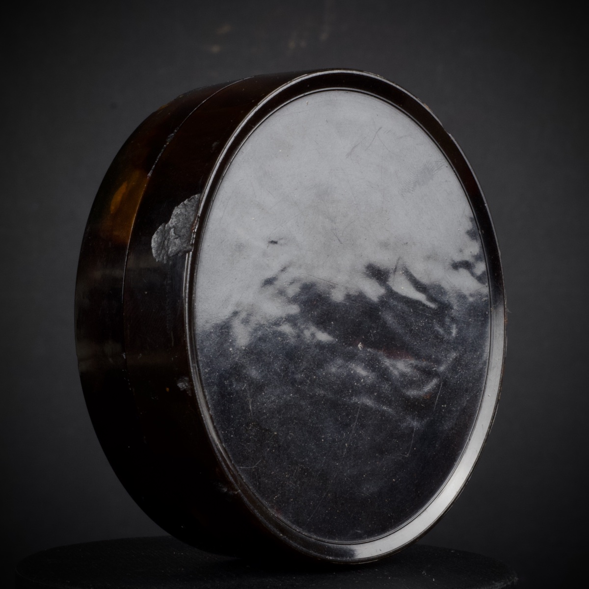 Round Box, Young Girl Holding A Sword, After Chaudet, First Empire, Early 19th Century-photo-1