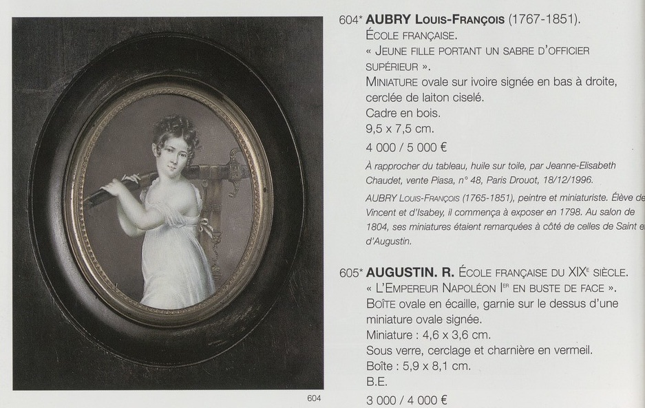 Round Box, Young Girl Holding A Sword, After Chaudet, First Empire, Early 19th Century-photo-4