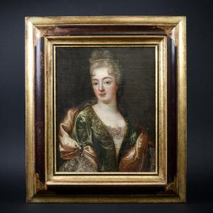 Entourage de Pierre Gobert, Portrait présumé de la princesse de Conti, HST, c. 1710