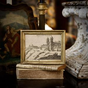 Israel Silvestre (after), View Of The Trinità Dei Monti Church In Rome (and Villa Medici)