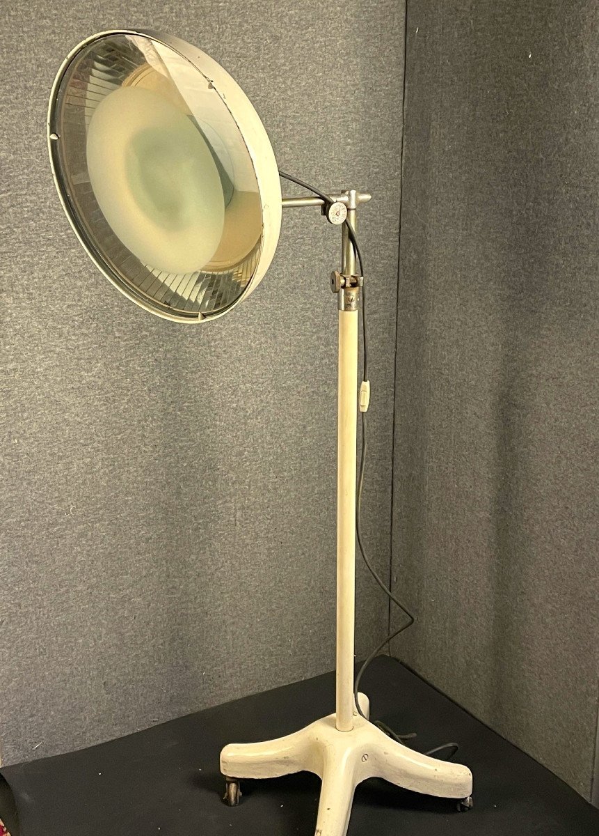Large Operating Lamp, Bbt, Circa 1950 Vintage Floor Lamp, Loft
