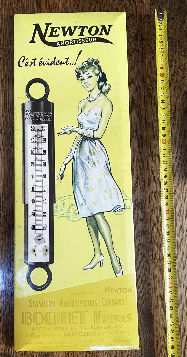 Thermometer Advertising For Newton Garage Shock Absorbers-photo-2